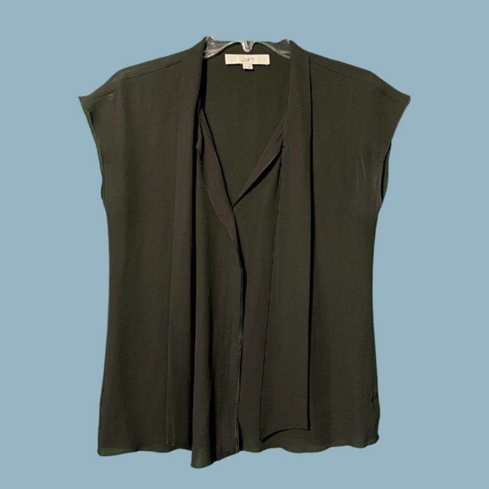 LOFT- Black Blouse